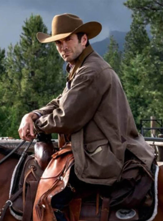 Jamie Dutton Yellowstone Brown Cotton Jacket