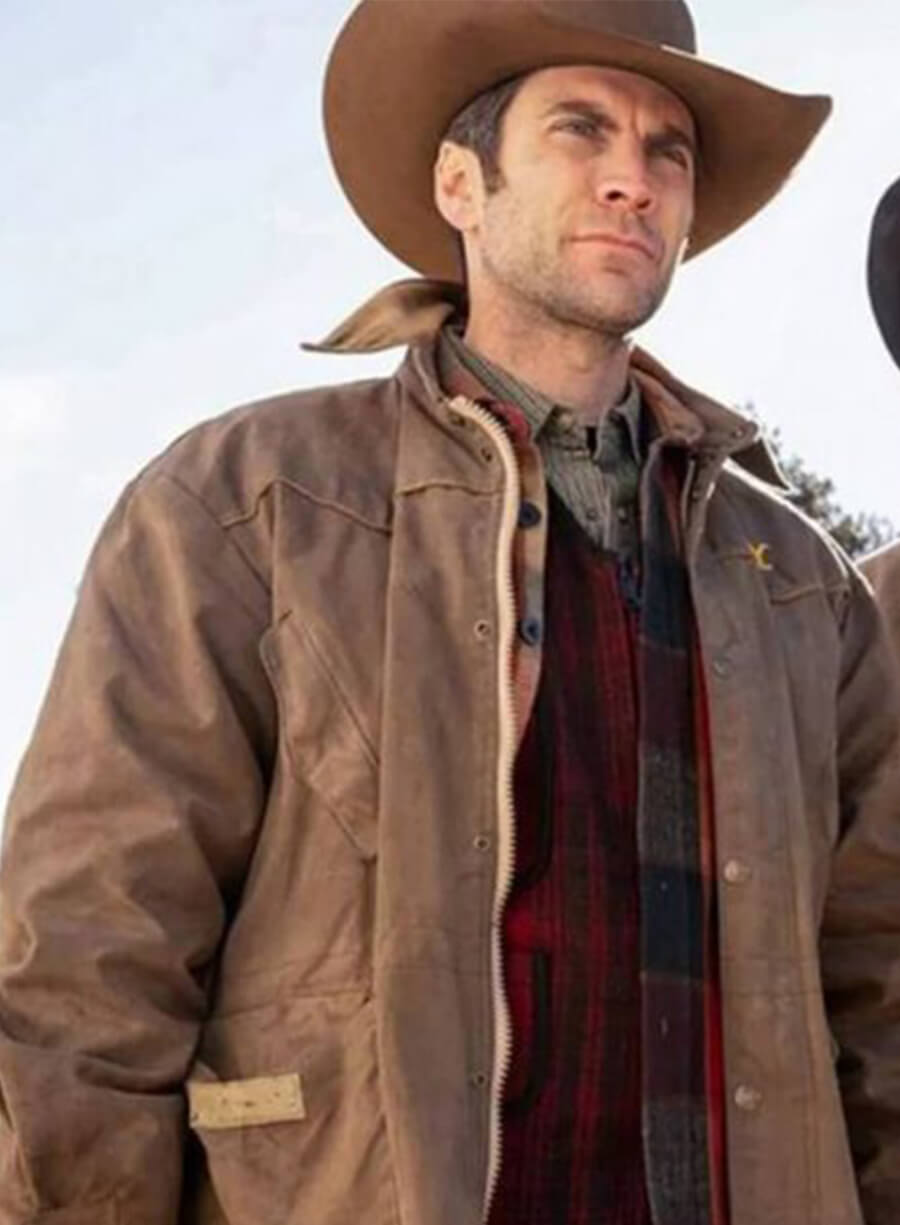 Jamie Dutton Yellowstone Brown Cotton Jacket