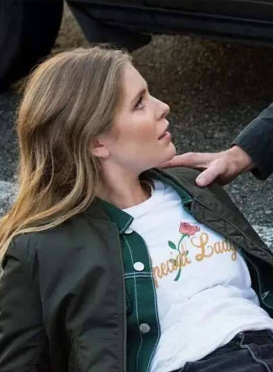 Jamie Plum Supernatural Green Bomber Jacket
