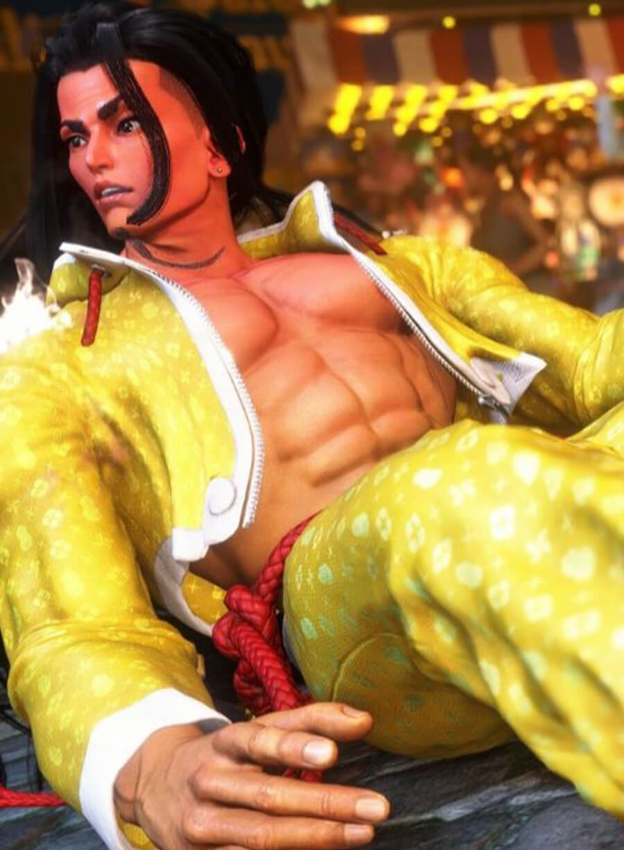Jamie Siu Street Fighter 6 Yellow Cropped Jacket