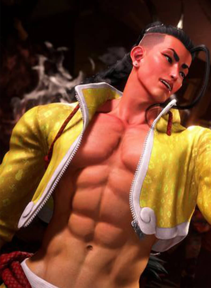 Jamie Siu Street Fighter 6 Yellow Cropped Jacket