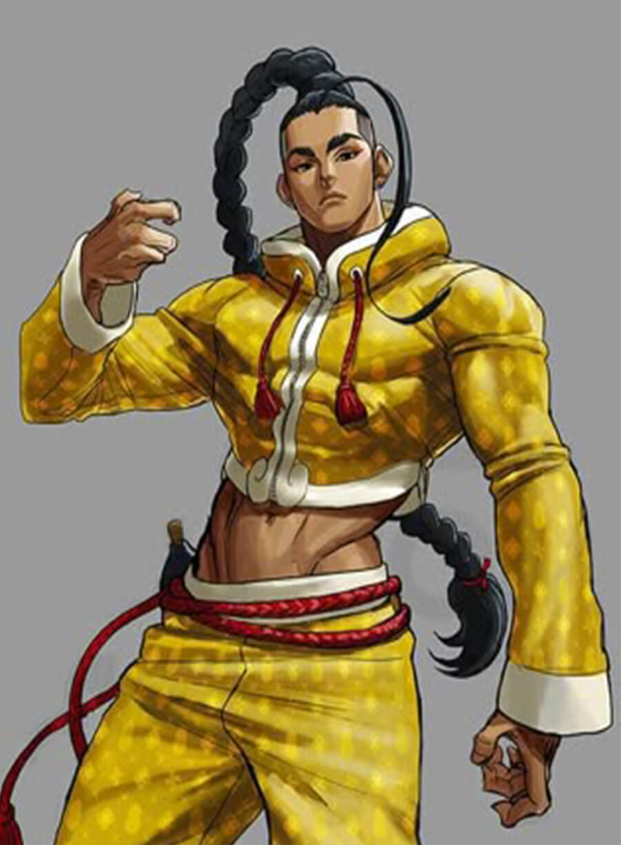 Jamie Siu Street Fighter 6 Yellow Cropped Jacket
