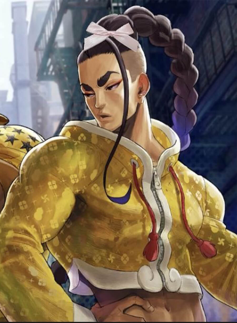 Jamie Siu Street Fighter 6 Yellow Cropped Jacket