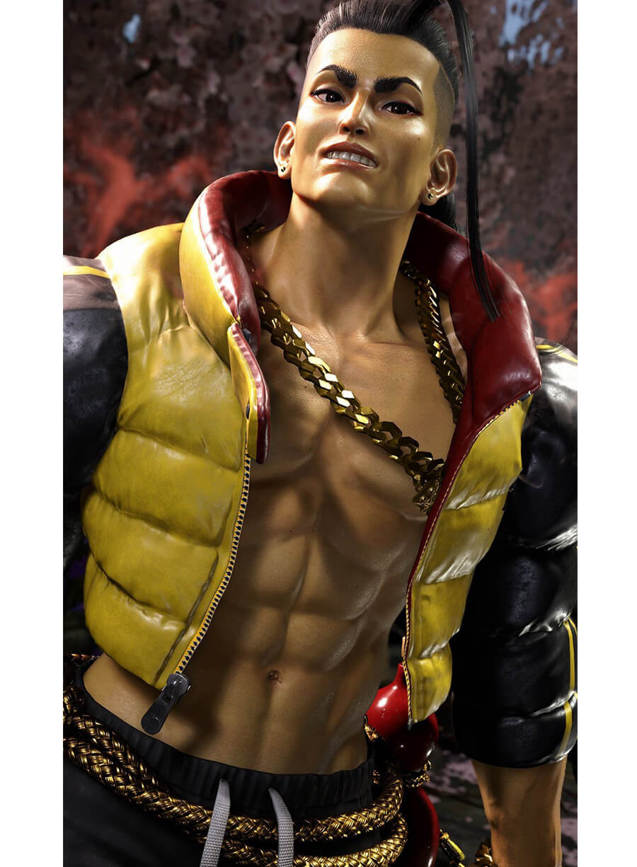 Jamie Street Fighter 6 Game Puffer Jacket