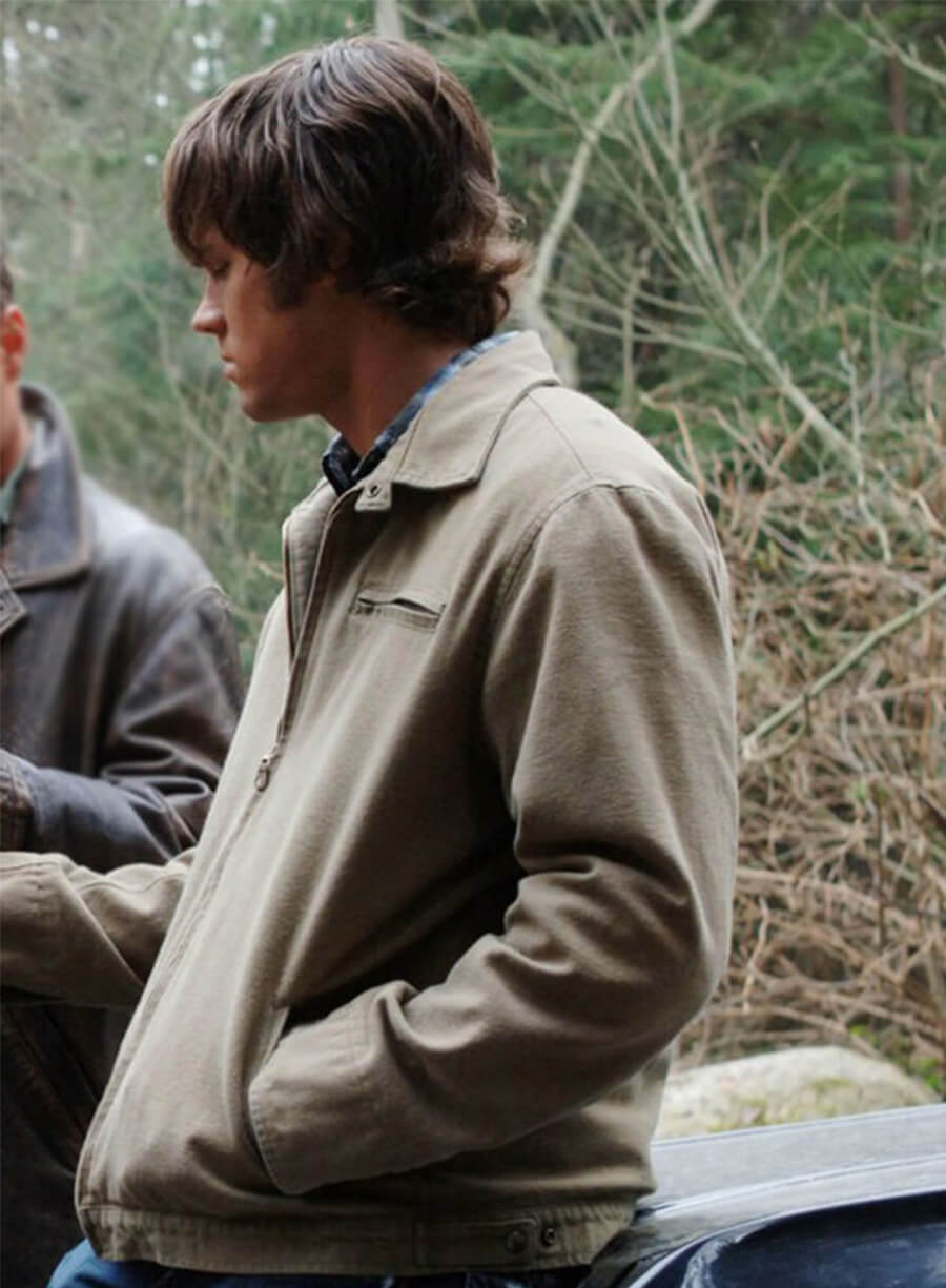 Jared Padalecki Supernatural  Sam Winchester Beige Jacket