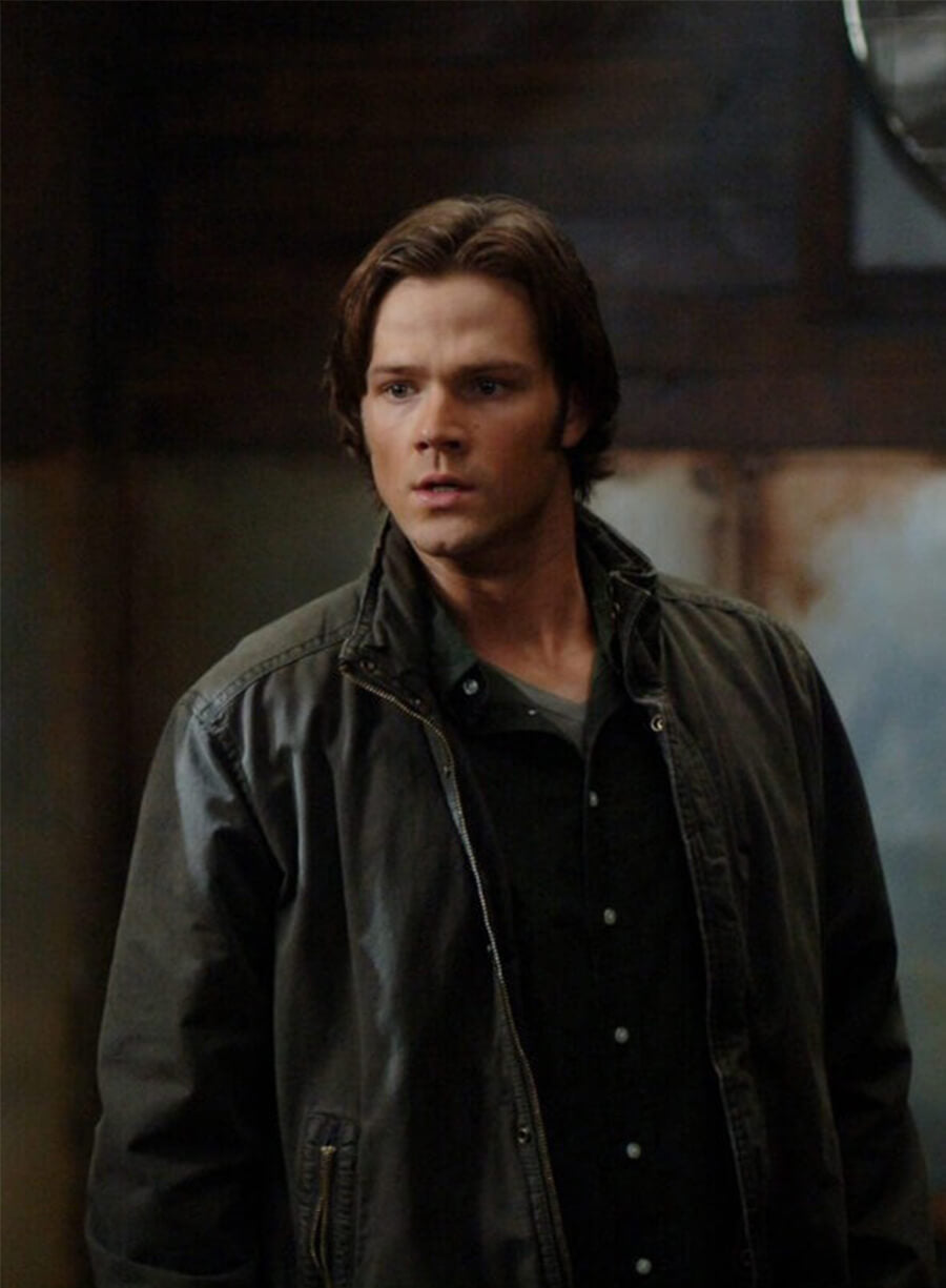 Jared Padalecki Supernatural Sam Winchester Black Jacket