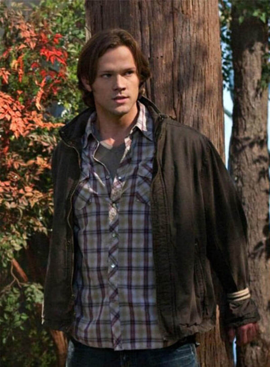 Jared Padalecki Supernatural Sam Winchester Black Jacket