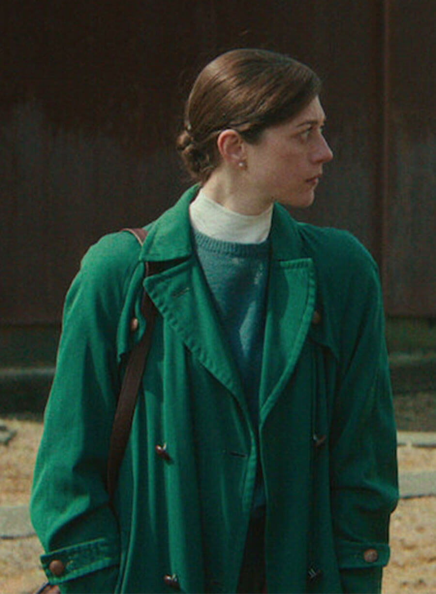 Jasmine Blackborow Legends 2026 Erin Green Trench Coat