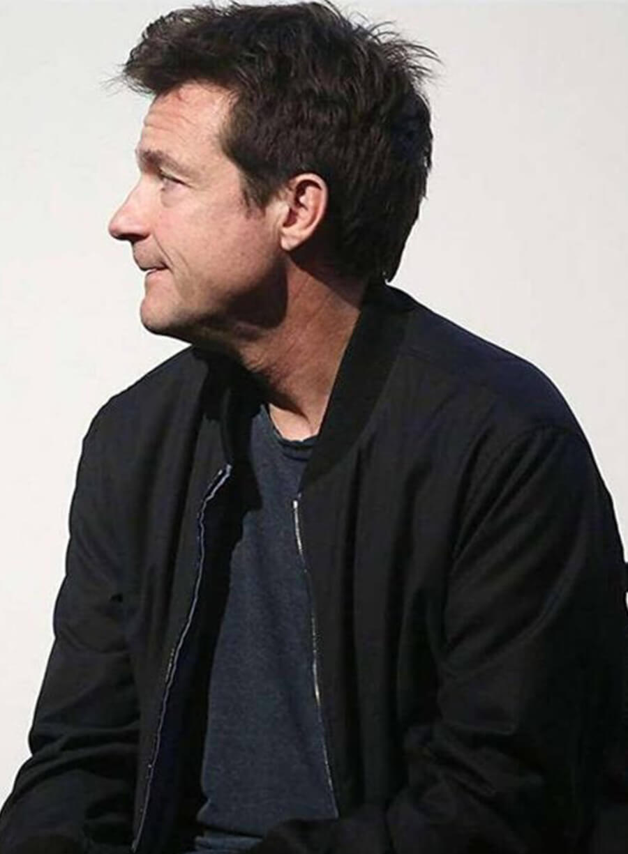 Jason Bateman Ozark Event Black Bomber Jacket
