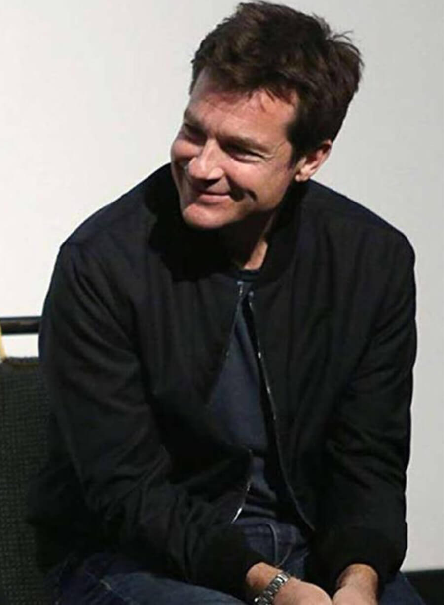 Jason Bateman Ozark Event Black Bomber Jacket