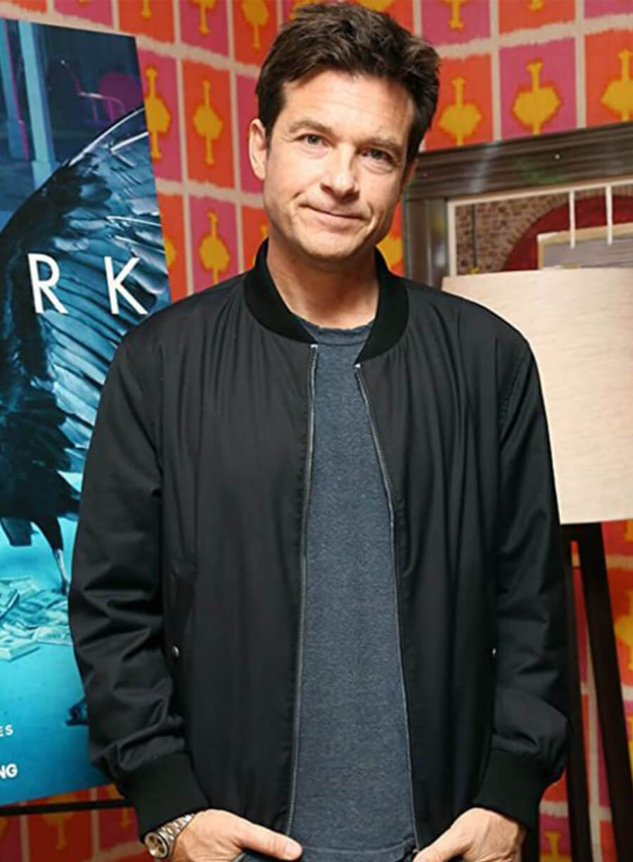 Jason Bateman Ozark Event Black Bomber Jacket