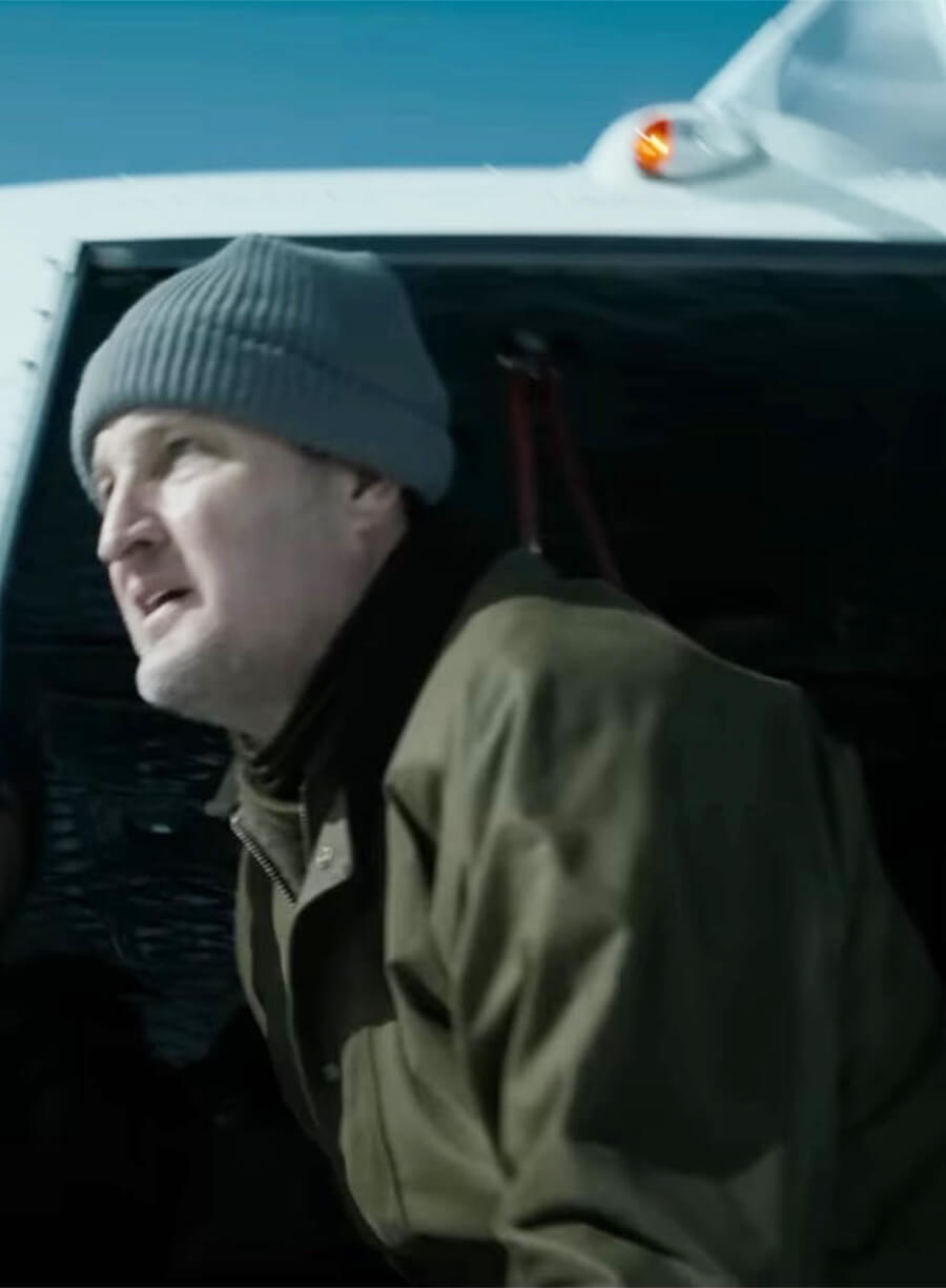 Jason Clarke The Last Frontier 2025 Frank Remnick Green Jacket
