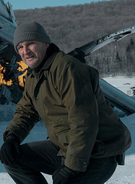 Jason Clarke The Last Frontier 2025 Frank Remnick Green Jacket