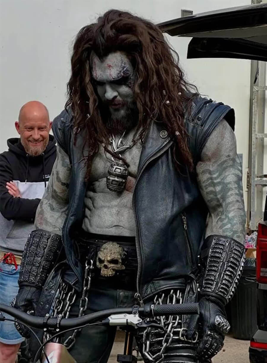 Jason Momoa Supergirl 2026 Lobo Leather Vest 