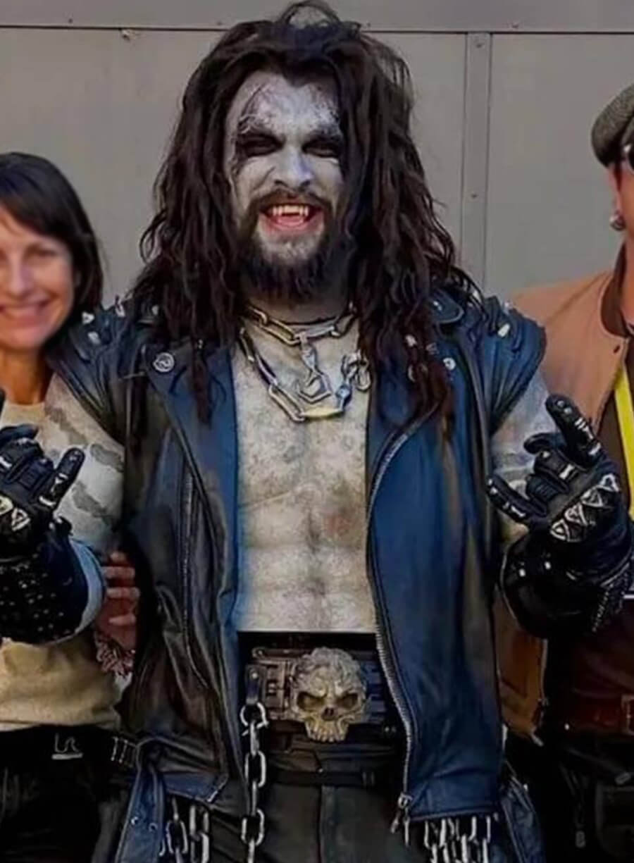 Jason Momoa Supergirl 2026 Lobo Leather Vest 