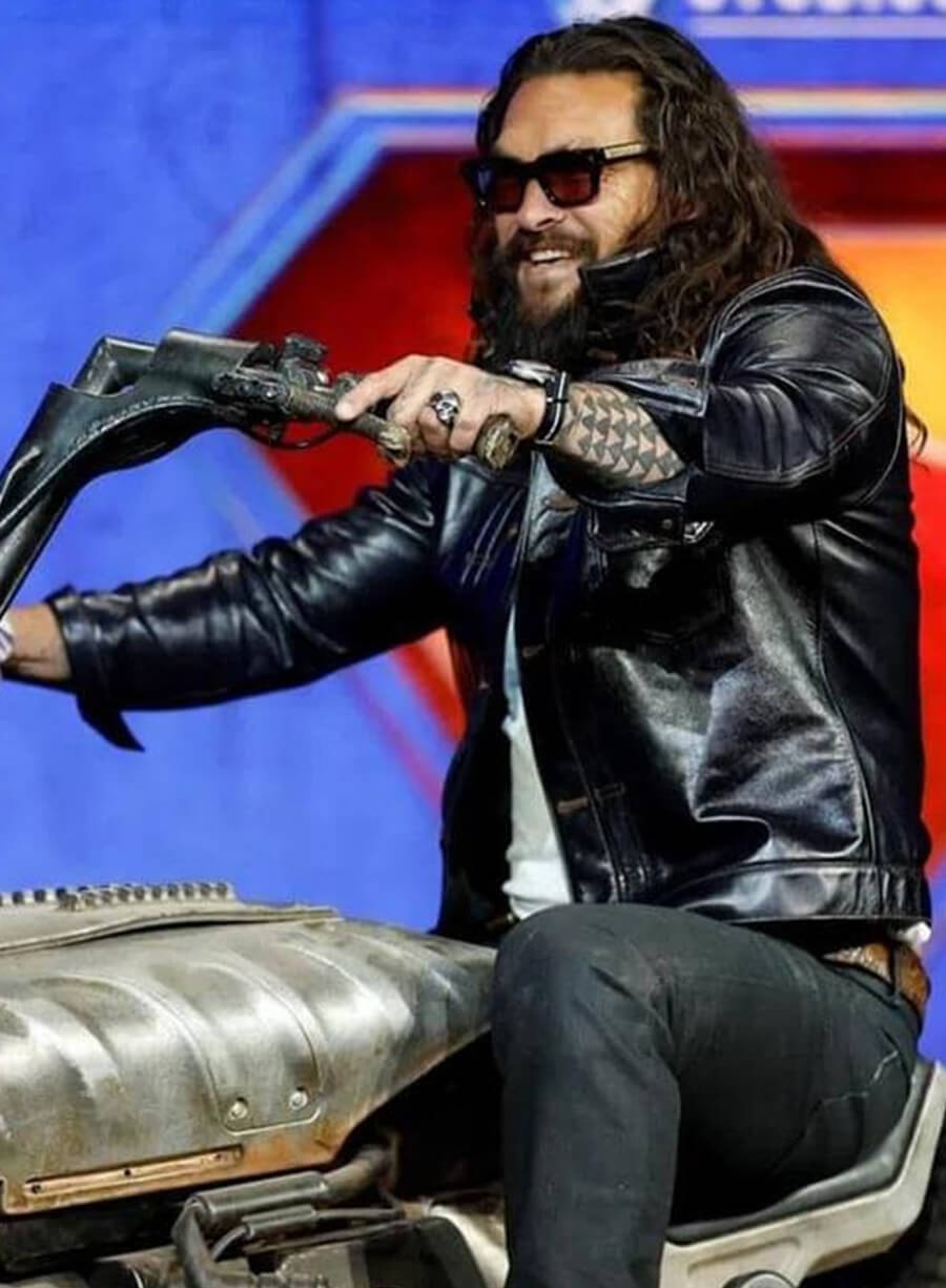 Jason Momoa Supergirl 2026 Premiere Event Leather Jacket