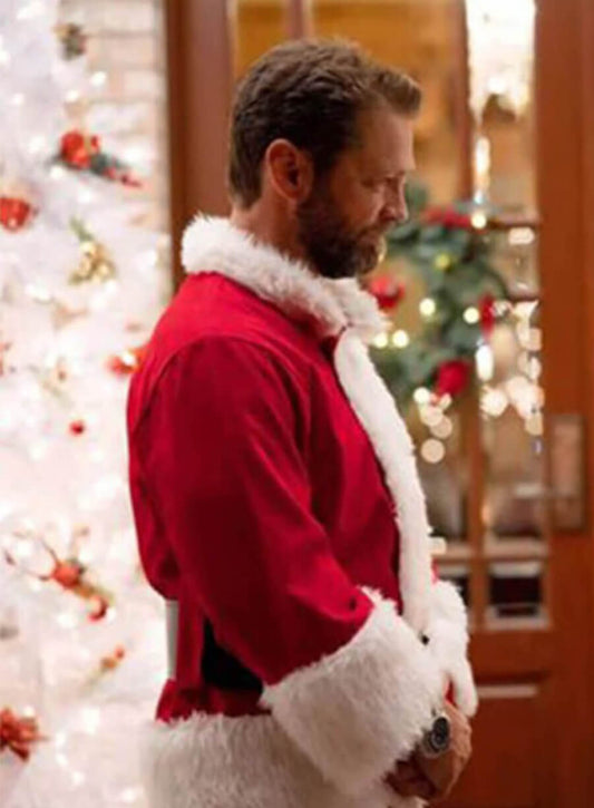 Jason Priestley Dear Christmas Chris Massey Red Santa Jacket