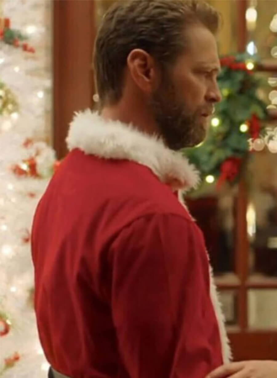 Jason Priestley Dear Christmas Chris Massey Red Santa Jacket