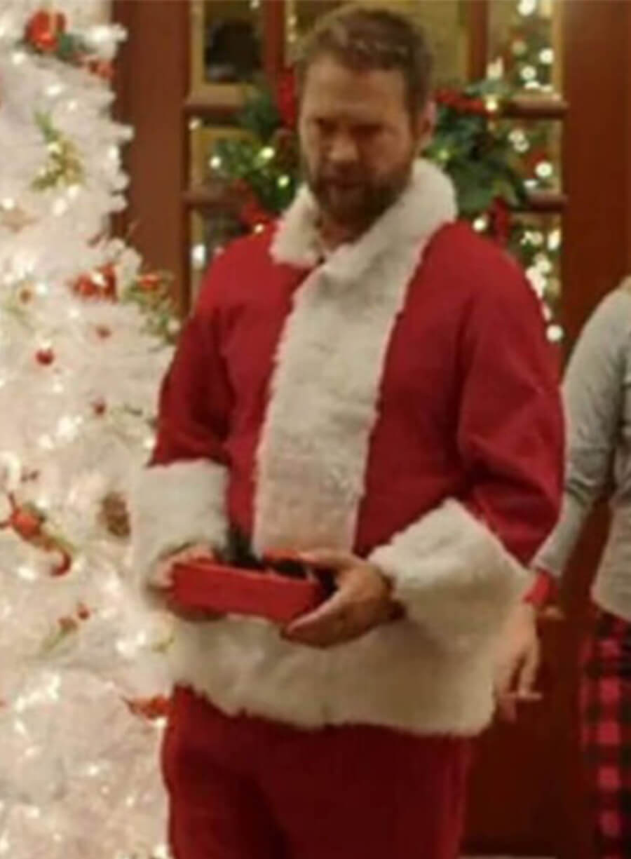 Jason Priestley Dear Christmas Chris Massey Red Santa Jacket