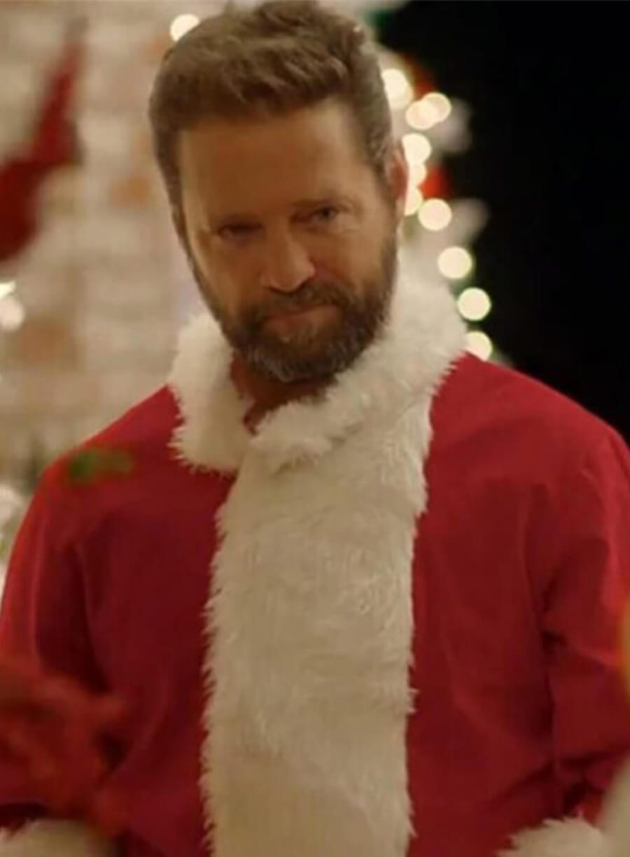 Jason Priestley Dear Christmas Chris Massey Red Santa Jacket
