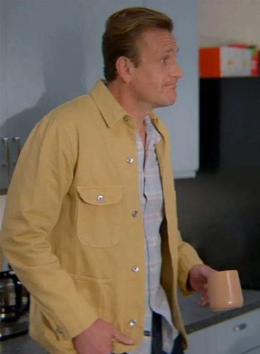 Jason Segel Shrinking Jimmy Yellow Cotton Jacket
