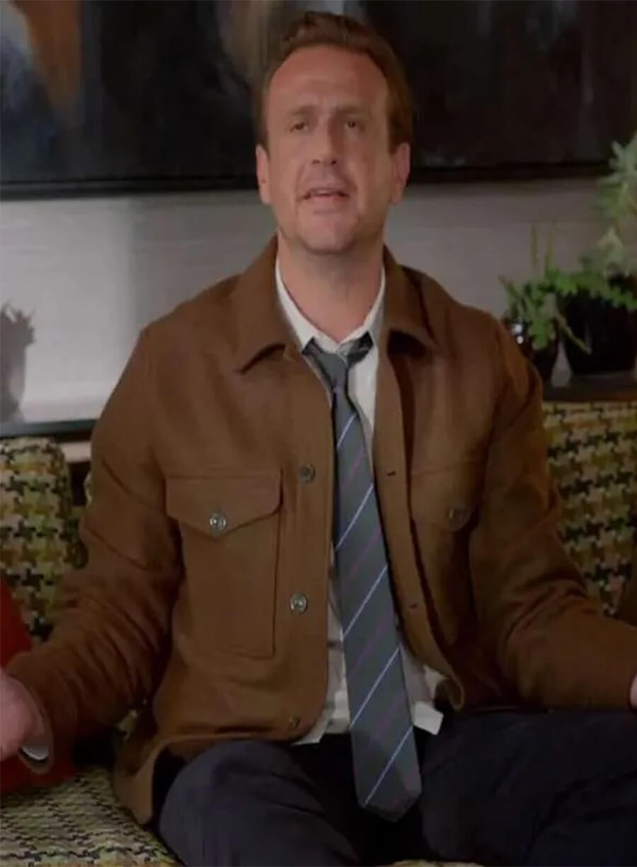 Jason Segel Shrinking S02 Jimmy Brown Wool Jacket