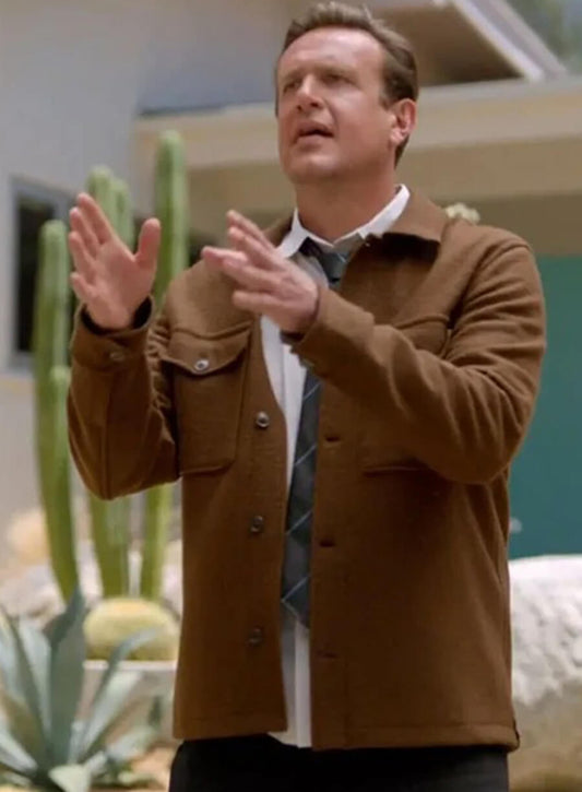 Jason Segel Shrinking S02 Jimmy Brown Wool Jacket