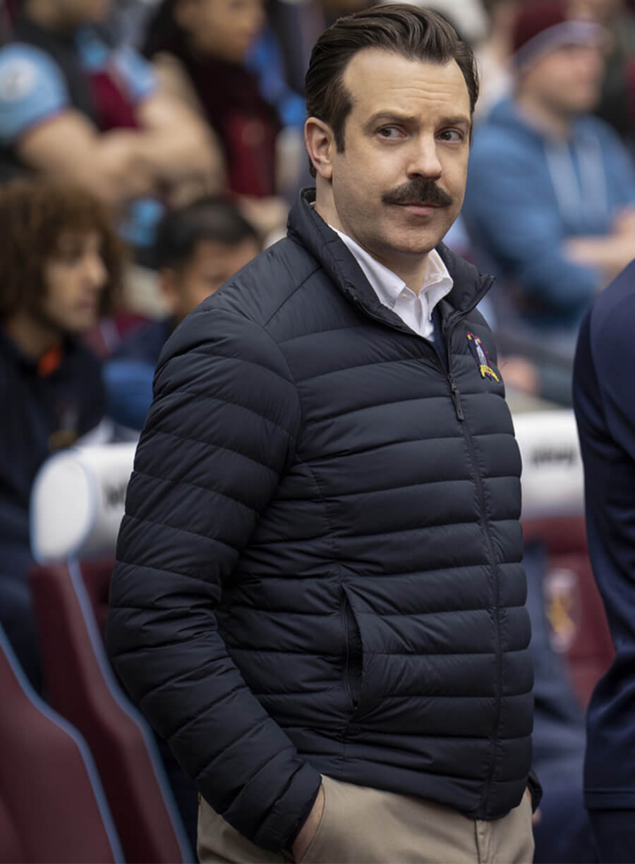 Jason Sudeikis Ted Lasso Black Puffer Jacket