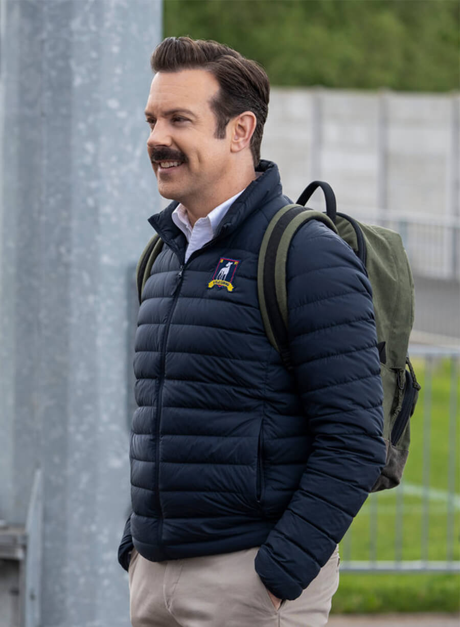 Jason Sudeikis Ted Lasso Black Puffer Jacket