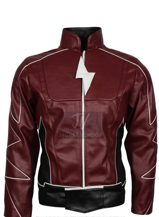 Jay Garrick The Flash Leather Brown Jacket