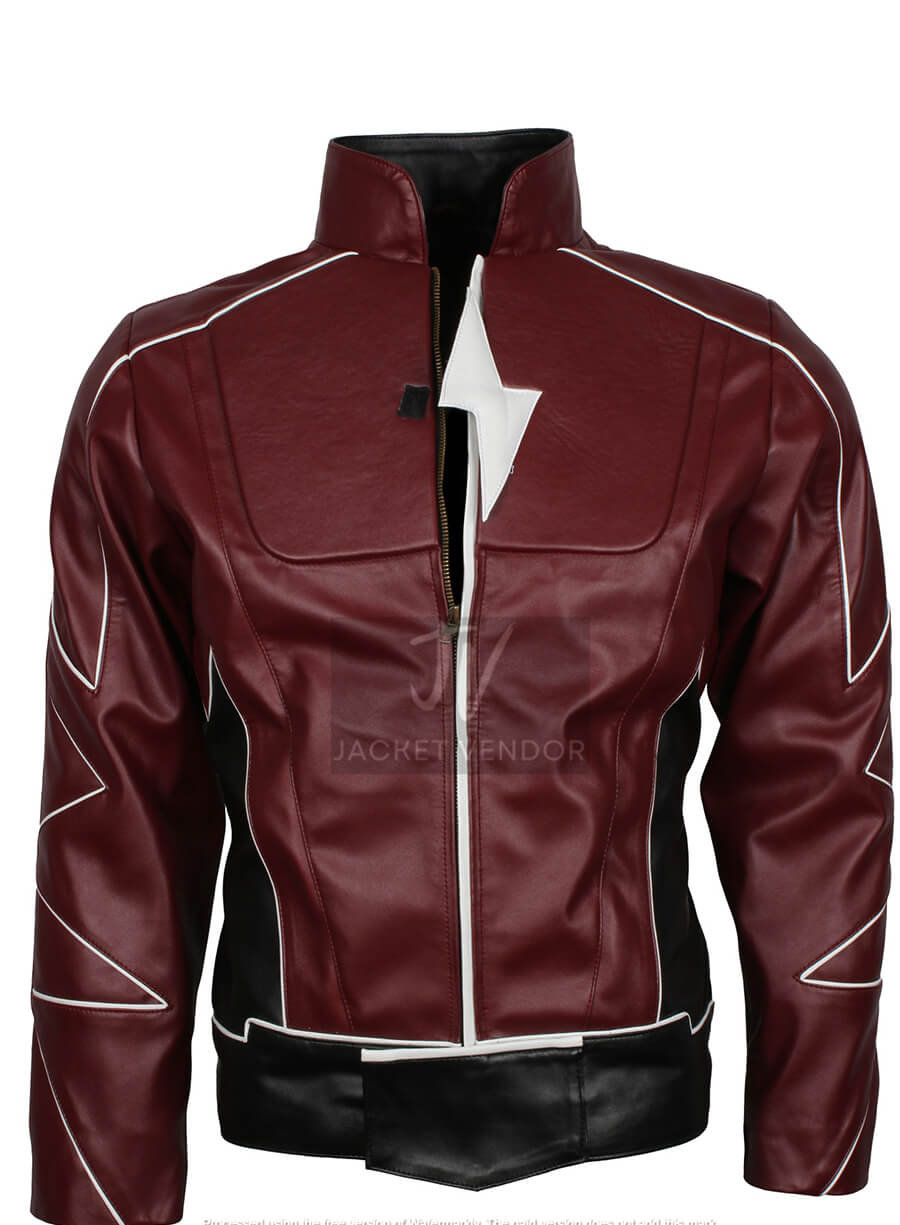 Jay Garrick The Flash Leather Brown Jacket