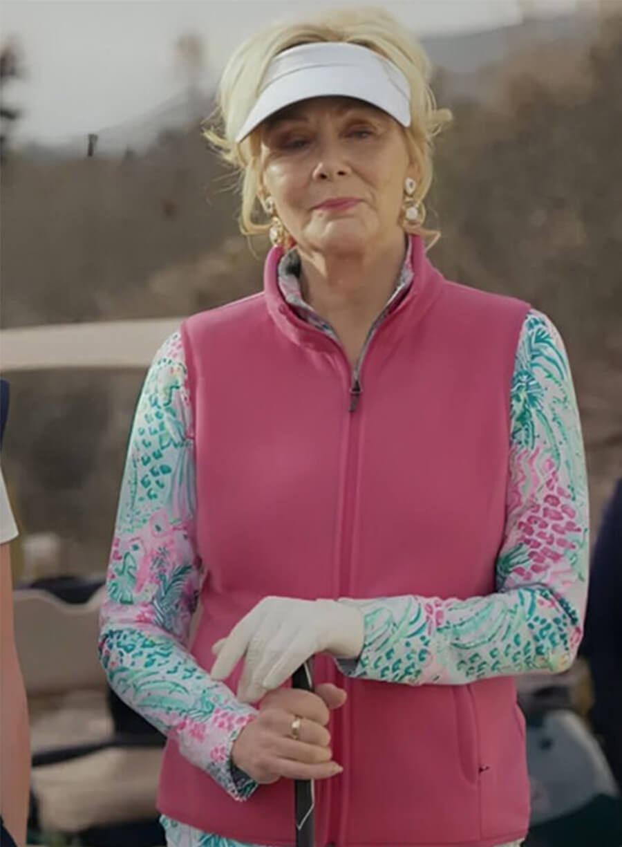 Jean Smart Hacks Deborah Vance Pink Vest