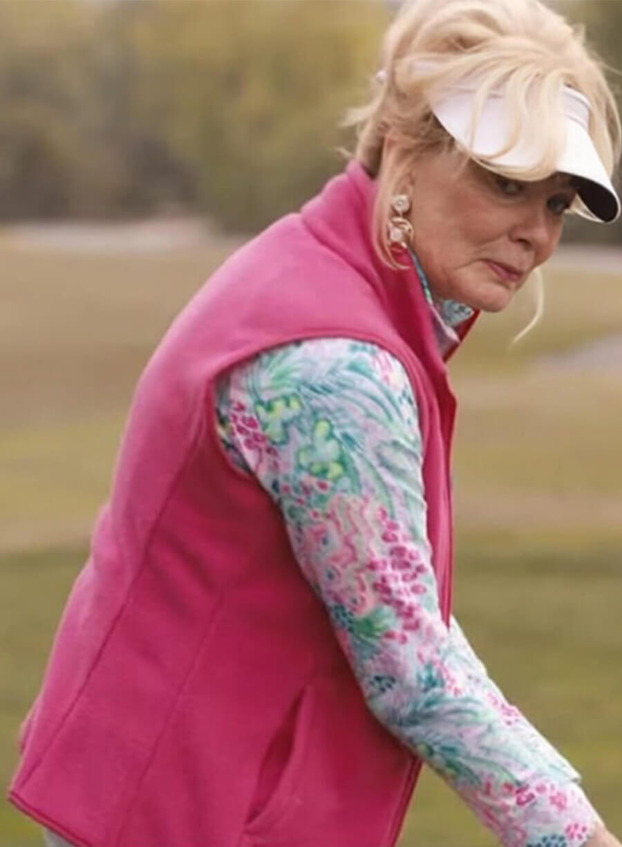 Jean Smart Hacks Deborah Vance Pink Vest