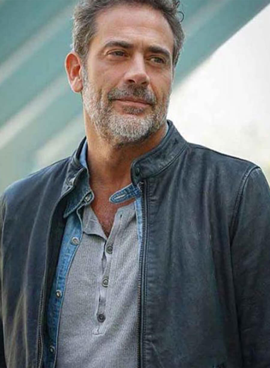 Jeffrey Dean Morgan Extant JD Richter Black Leather Jacket