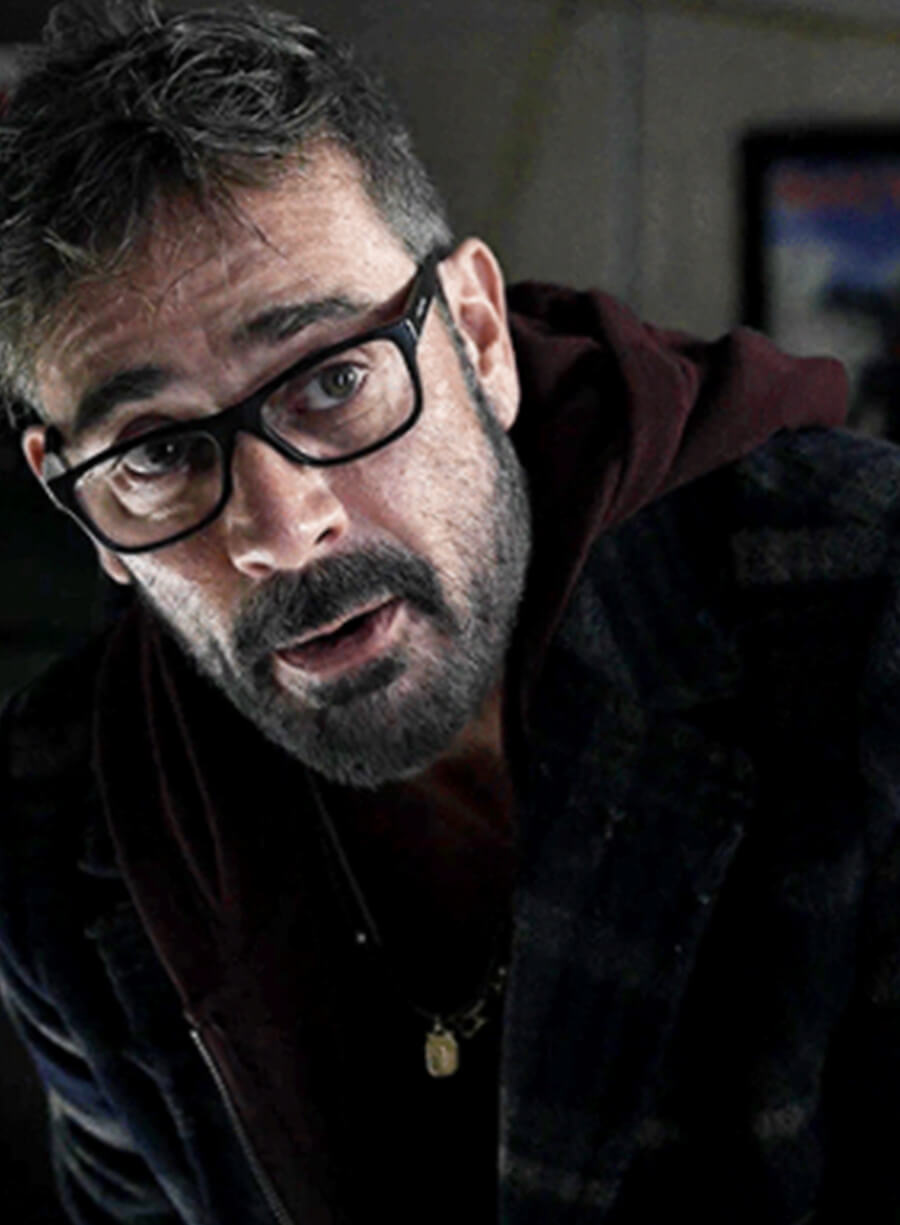 Jeffrey Dean Morgan The Walking Dead Season 10 Negan Plaid Coat