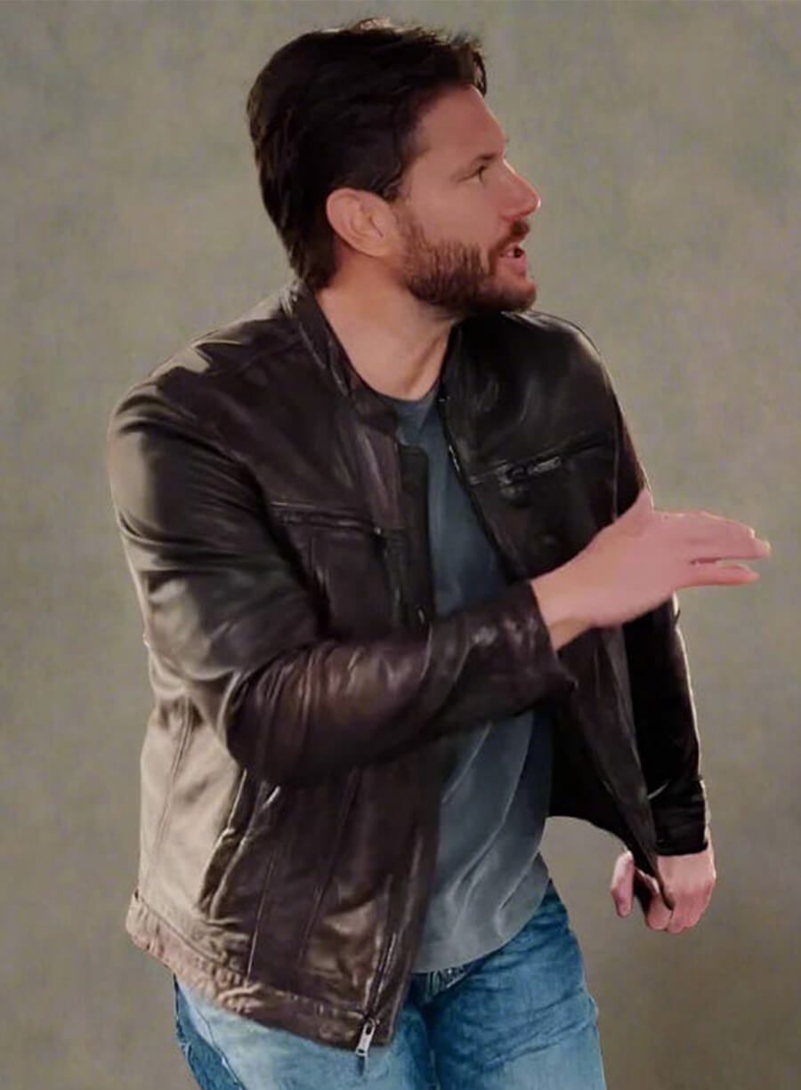 Jensen Ackles Countdown Mark Meachum Leather Jacket