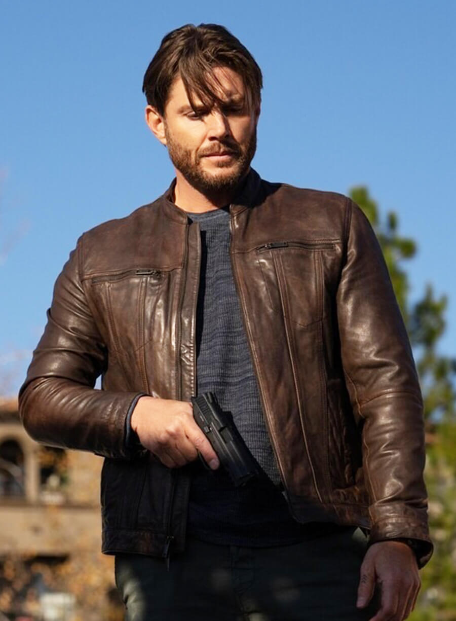 Jensen Ackles Countdown Mark Meachum Leather Jacket