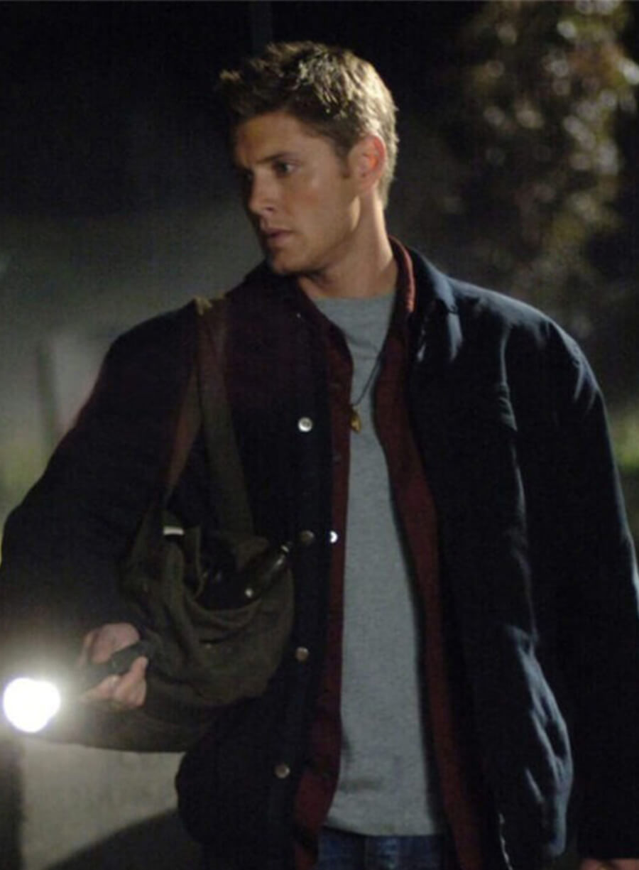 Jensen Ackles Supernatural Dean Winchester Black Cotton Jacket