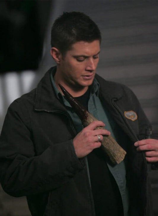 Jensen Ackles Supernatural Dean Winchester Black Jacket