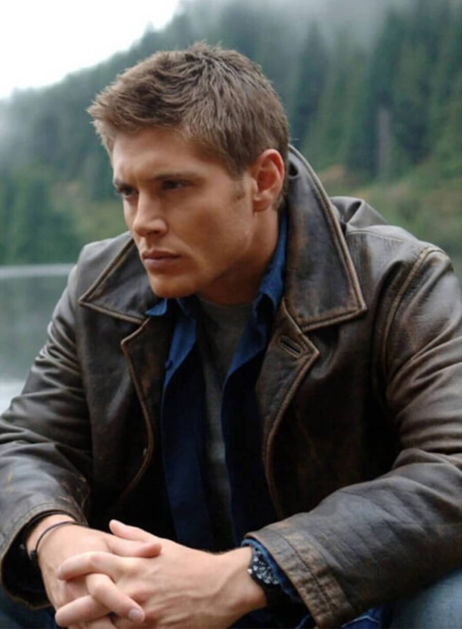 Jensen Ackles Supernatural Dean Winchester Brown Leather Jacket