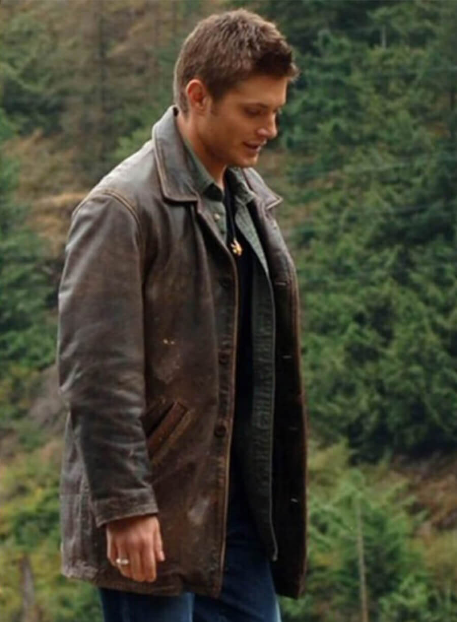 Jensen Ackles Supernatural Dean Winchester Brown Leather Jacket