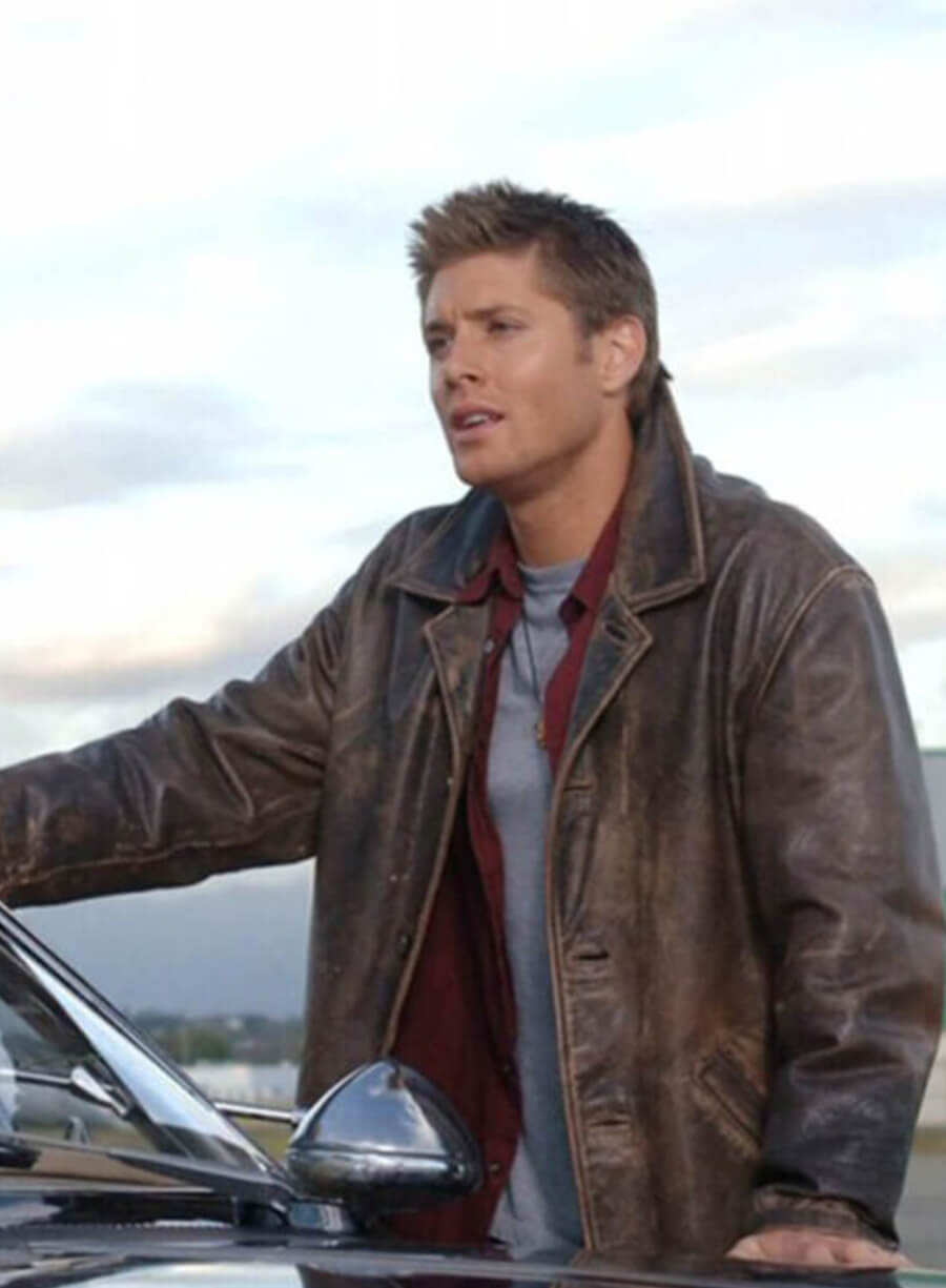 Jensen Ackles Supernatural Dean Winchester Brown Leather Jacket