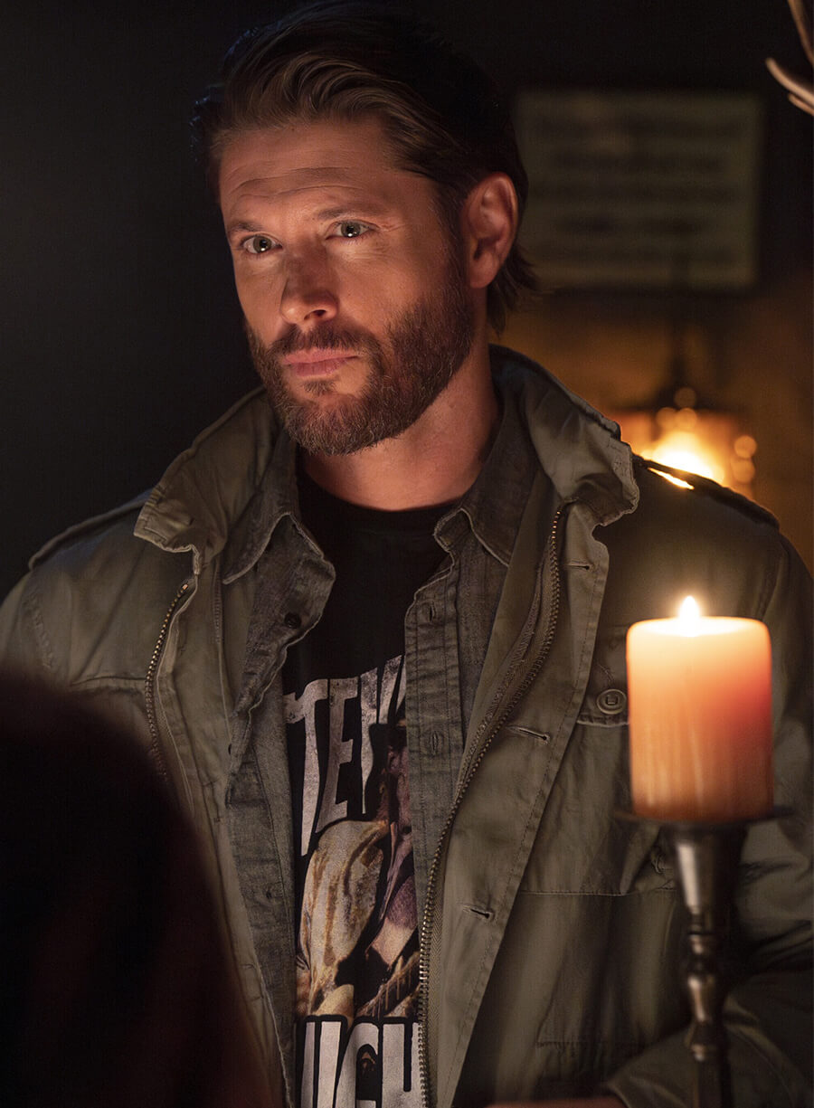 Jensen Ackles Tracker S01 Russell Shaw Green Cotton Jacket 