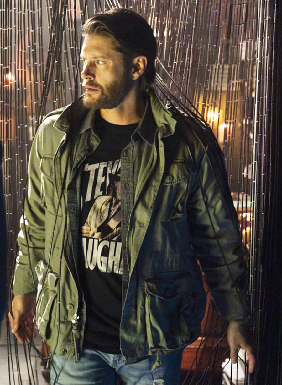 Jensen Ackles Tracker S01 Russell Shaw Green Cotton Jacket 