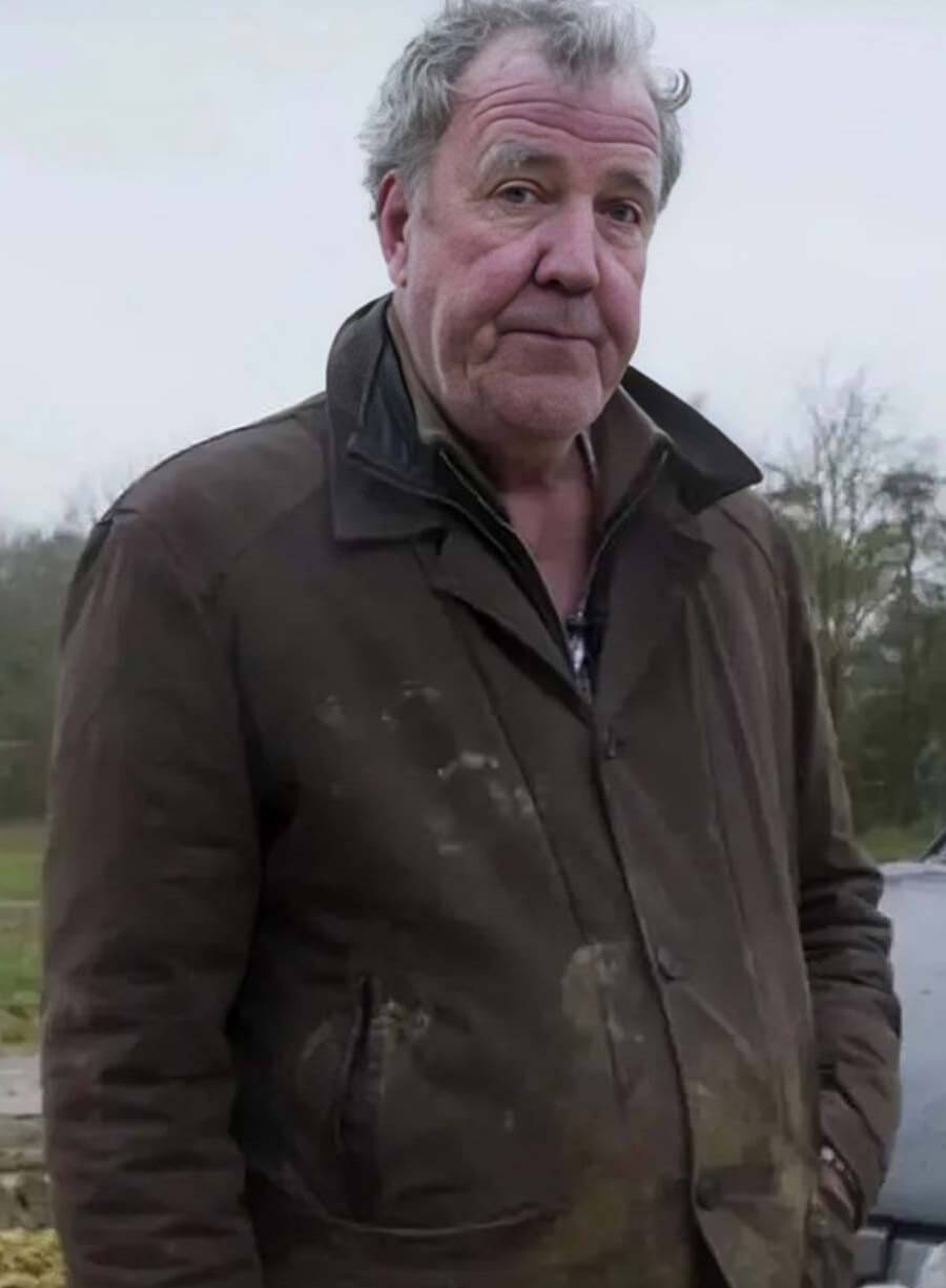 Jeremy Clarkson Clarkson’s Farm Presenter Brown Cotton Jacket