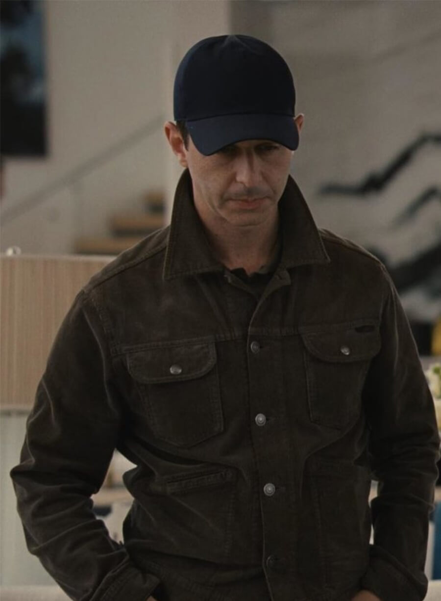 Jeremy Strong Succession S03 Kendall Roy Brown Corduroy Jacket