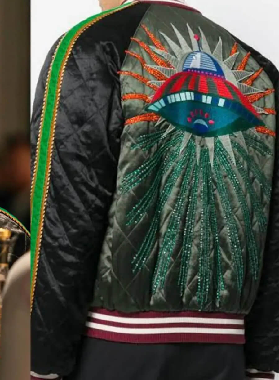 Jeremy Strong Succession S03 Kendall Roy Embroidered Bomber Jacket