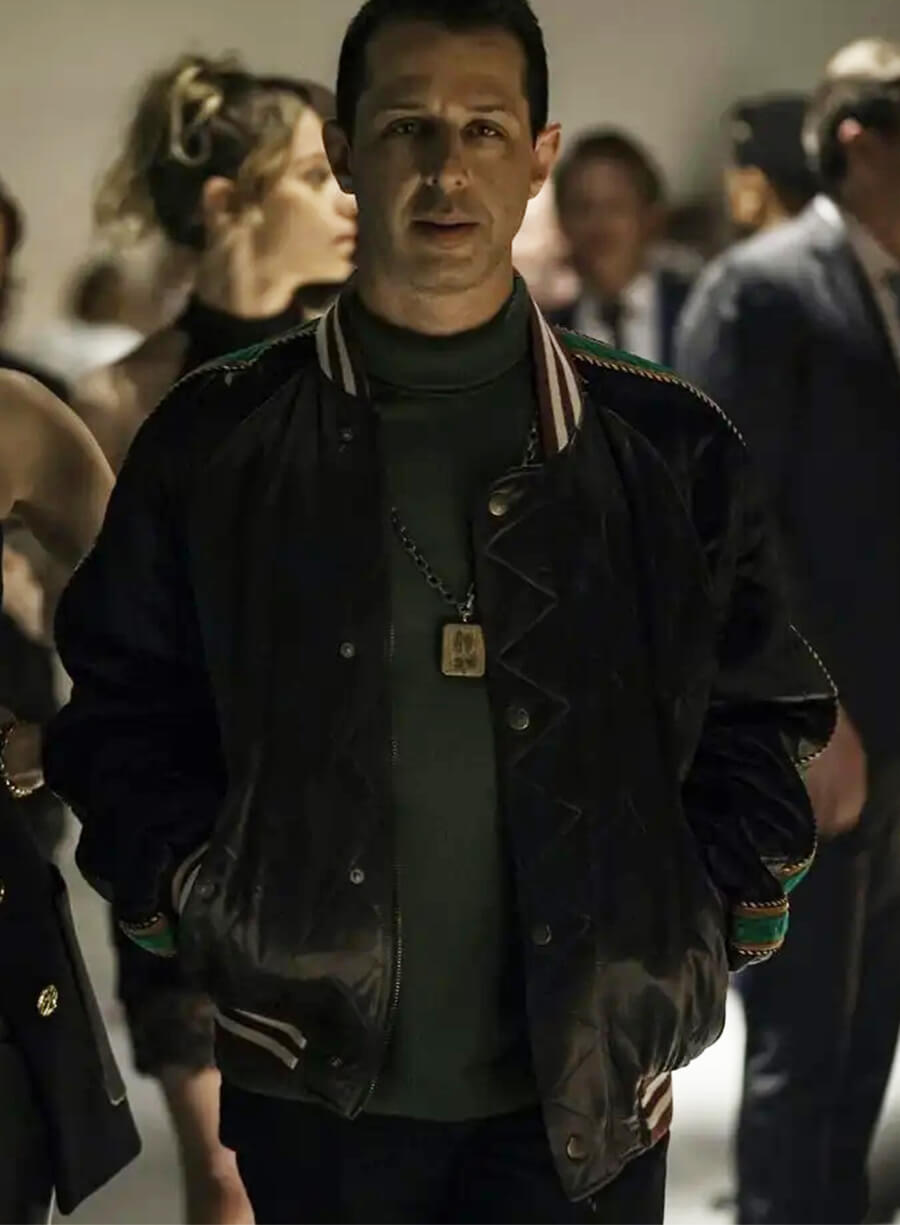 Jeremy Strong Succession S03 Kendall Roy Embroidered Bomber Jacket