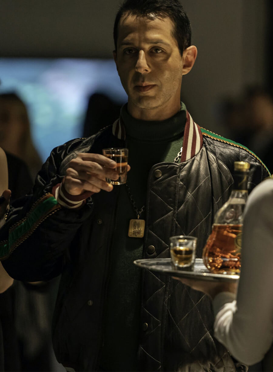 Jeremy Strong Succession S03 Kendall Roy Embroidered Bomber Jacket