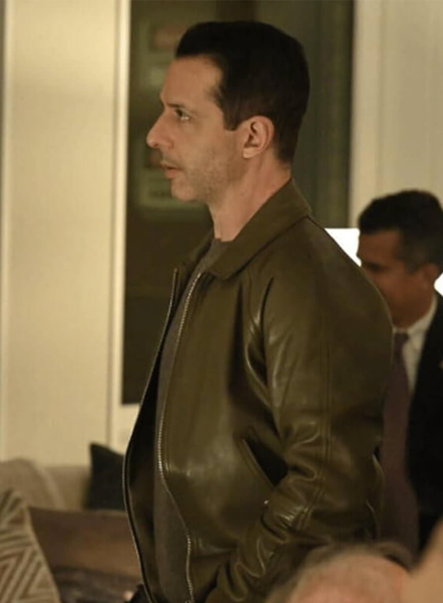 Jeremy Strong Succession S03 Kendall Roy Leather Jacket